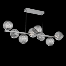 Hammerton PLB0086-T8-CS-FS-001-L3 - Luna 8pc Twisted Branch-Classic Silver-Floret Inner - Smoke Outer-Threaded Rod Suspension-LED 3000K