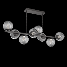 Hammerton PLB0086-T8-GP-GS-001-L1 - Luna 8pc Twisted Branch-Graphite-Geo Inner - Smoke Outer-Threaded Rod Suspension-LED 2700K