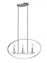 ECOM Only 2010-3L-BN - 3 Light Linear Chandelier