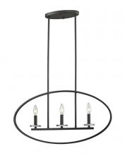 ECOM Only 2010-3L-BRZ - 3 Light Linear Chandelier