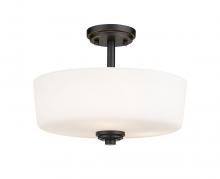 ECOM Only 220SF3-MB - 3 Light Semi Flush Mount