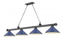 ECOM Only 2306-4BP-MNB - 4 Light Billiard