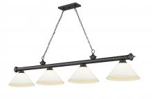 ECOM Only 2306-4BRZ-AMO14 - 4 Light Billiard