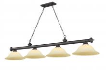 ECOM Only 2306-4BRZ-GM16 - 4 Light Billiard