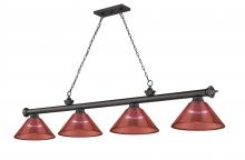 ECOM Only 2306-4BRZ-PRD - 4 Light Billiard