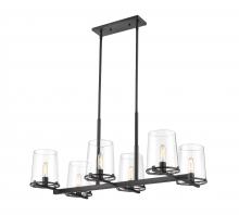 ECOM Only 3032-6L-MB - 6 Light Linear Chandelier