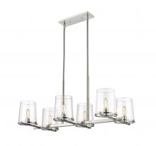 ECOM Only 3032-6L-PN - 6 Light Linear Chandelier