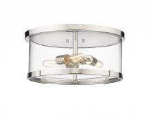 ECOM Only 3032F-PN - 3 Light Flush Mount