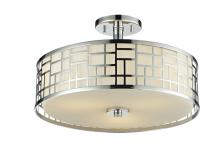 ECOM Only 328-SF16-CH - 3 Light Semi Flush Mount