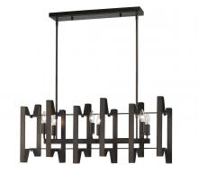 ECOM Only 4000-34BRZ - 6 Light Linear Chandelier