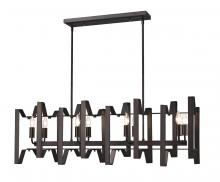 ECOM Only 4000-44BRZ - 8 Light Linear Chandelier