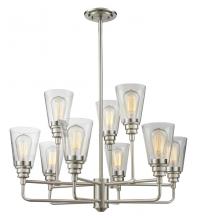 ECOM Only 428-9-BN - 9 Light Chandelier