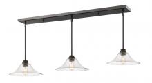 ECOM Only 428MP14-3OB - 3 Light Linear Chandelier