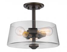 ECOM Only 428SF3-OB - 3 Light Semi Flush Mount