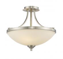 ECOM Only 435SF-BN - 3 Light Semi Flush Mount