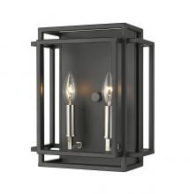 ECOM Only 454-2S-BK-BN - 2 Light Wall Sconce