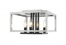 ECOM Only 456F-CH-BK - 4 Light Flush Mount