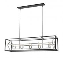 ECOM Only 457-10L-CH-MB - 10 Light Linear Chandelier