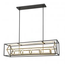 ECOM Only 457-10L-OBR-BRZ - 10 Light Linear Chandelier