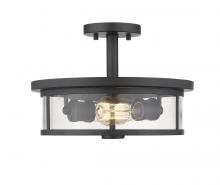 ECOM Only 462SF14-BRZ - 2 Light Semi Flush Mount