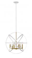 ECOM Only 463-24HWH-OBR - 6 Light Chandelier