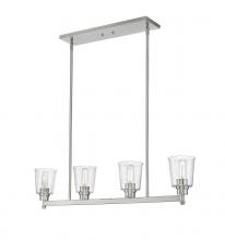 ECOM Only 464-4L-BN - 4 Light Linear Chandelier