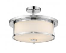 ECOM Only 465SF16-CH - 3 Light Semi Flush Mount