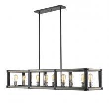 ECOM Only 472-10L-ABB - 10 Light Linear Chandelier