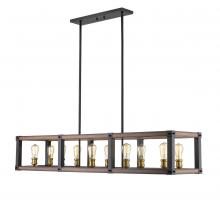 ECOM Only 472-10L-RM - 10 Light Linear Chandelier