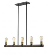ECOM Only 472-5L-RM - 5 Light Linear Chandelier
