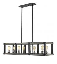 ECOM Only 472-8L-ABB - 8 Light Linear Chandelier