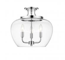 ECOM Only 473SF-CH - 3 Light Semi Flush Mount