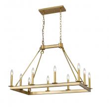 ECOM Only 482-10L-OBR - 10 Light Linear Chandelier