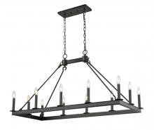 ECOM Only 482-12L-MB - 12 Light Linear Chandelier