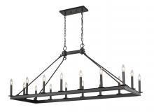 ECOM Only 482-16L-MB - 16 Light Linear Chandelier