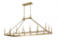 ECOM Only 482-16L-OBR - 16 Light Linear Chandelier