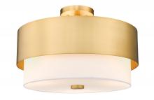 ECOM Only 495SF18-MGLD - 3 Light Semi Flush Mount