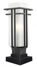 ECOM Only 549PHM-SQPM-BK - 1 Light Outdoor Pier Mounted Fixture