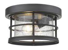 ECOM Only 555F-BK - 1 Light Outdoor Flush Mount