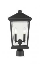 ECOM Only 568PHBR-BK - 2 Light Outdoor Post Mount Fixture