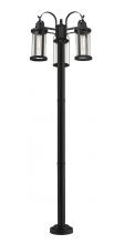 ECOM Only 569MP3-567P-BK - 3 Light Outdoor Post Mounted Fixture