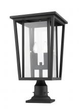 ECOM Only 571PHBR-533PM-BK - 2 Light Outdoor Pier Mounted Fixture