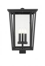 ECOM Only 571PHXLS-BK - 3 Light Outdoor Post Mount Fixture