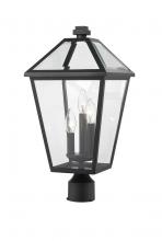 ECOM Only 579PHBR-BK - 3 Light Outdoor Post Mount Fixture