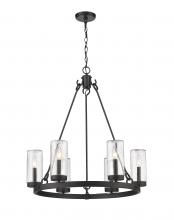 ECOM Only 589-6BK - 6 Light Outdoor Chandelier