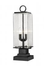 ECOM Only 592PHMS-SQPM-BK - 2 Light Outdoor Pier Mounted Fixture