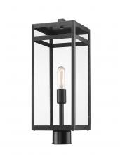 ECOM Only 596PHBR-BK - 1 Light Outdoor Post Mount Fixture