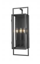 ECOM Only 598B-BK - 3 Light Outdoor Wall Light