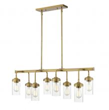 ECOM Only 617-8L-FB - 8 Light Linear Chandelier