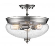 ECOM Only 722SF-BN - 3 Light Semi Flush Mount